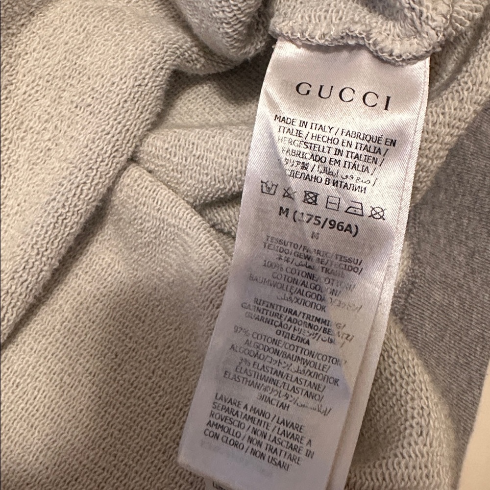 Gucci Gray Hoodie with Red and Green Design - Picture 5 of 5